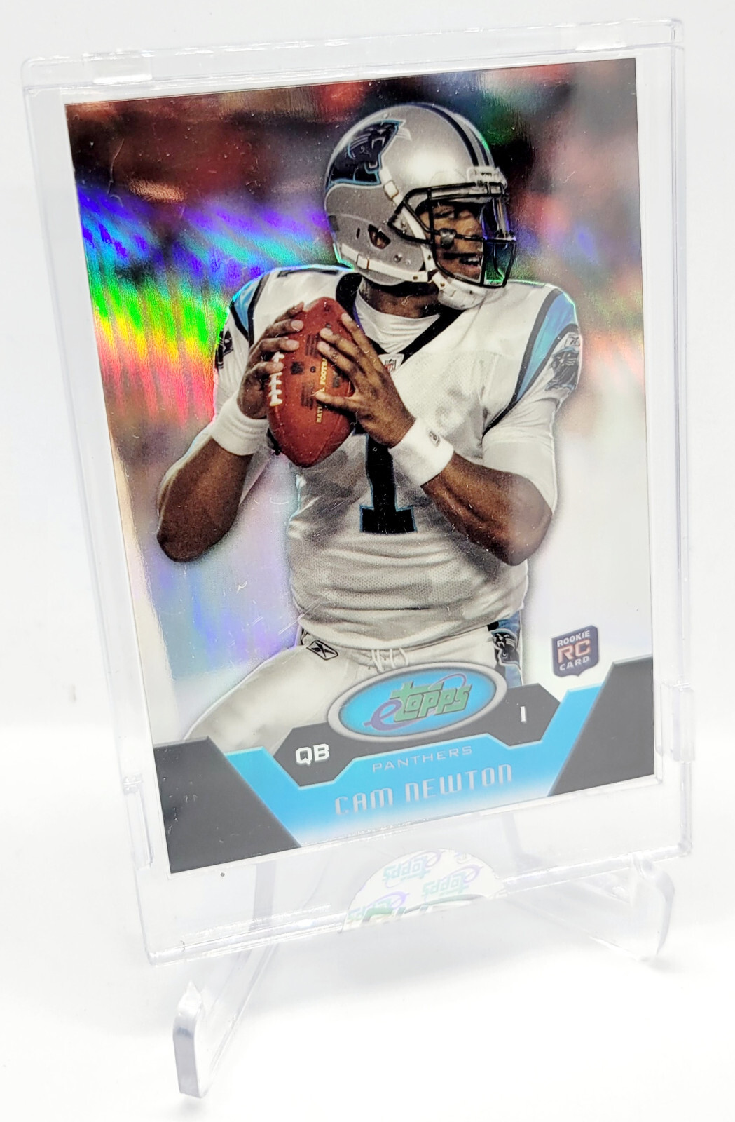2011 eTopps Cam Newton #11 /1999 Encased Sealed ROOKIE REFRACTOR SP- RC