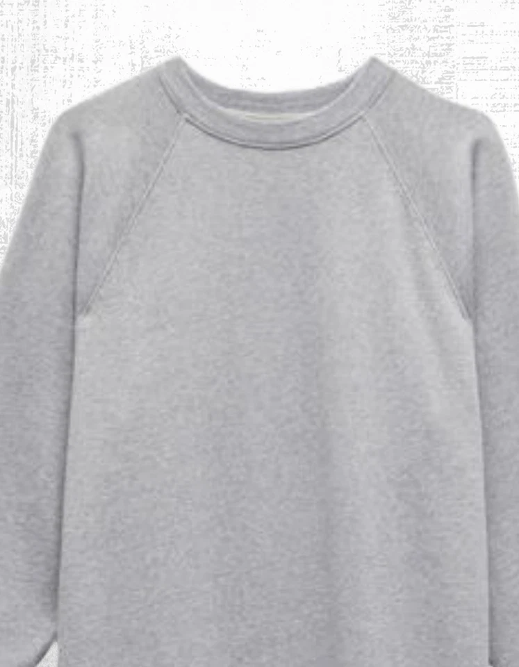 Ex HUSH Women’s Long Sleeve Maya Sweatshirt Midaxi Dress in Grey Marl - Image 3 of 4
