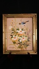 C Kong canvas oil painting flowers and birds