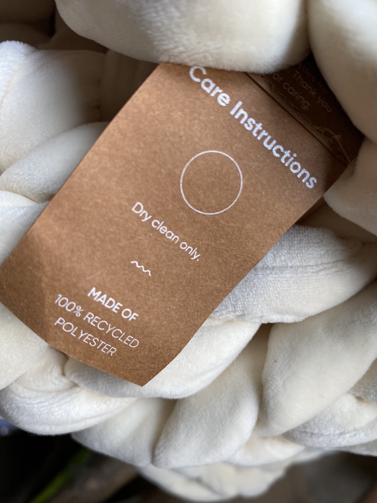 Bearaby Velvet Napper 20 Lb weighted Throw Retail 259 White Opal