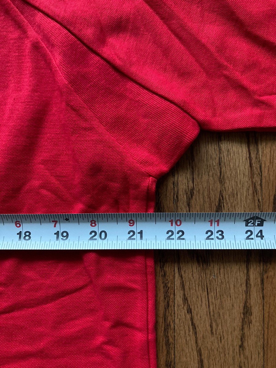 Vintage Crocodile Polo Shirt Adult Sz L Long Sleeve Red Vintage Crocodile Polo Shirt Adult Sz L Long Sleeve Red