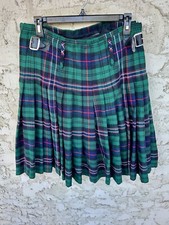 Scottish Kilt 32 Highland Tartan Green Renaissance Festival Skirt Plaid
