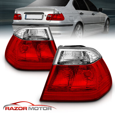 1999-2001 Fit BMW E46 318i 320i 323i 325i 328i 330i Sedan Red 4DR Tail Lights