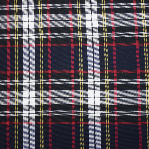 CAMISA DE VESTIR DE TELA POLIVISCOSA A CUADROS TARTÁN AZUL POLIVISCOSA MODA NAVIDAD - Imagen 3 de 13