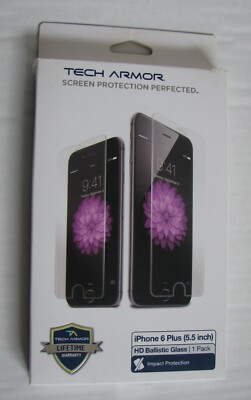 NEW TECH ARMOR HD BALLISTIC GLASS SCREEN PROTECTOR, IPHONE 6 PLUS