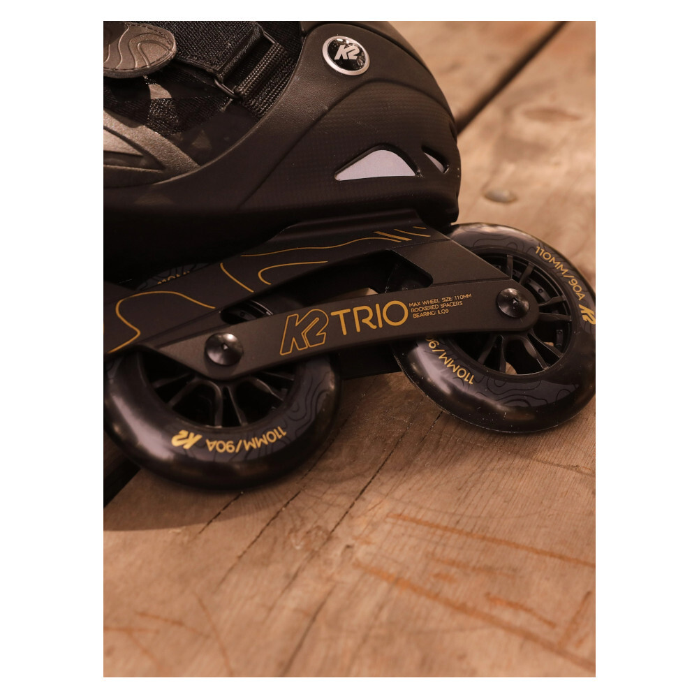 K2 SKATE Trio 110 Black and Gold Inline Skates (I210201201) eBay