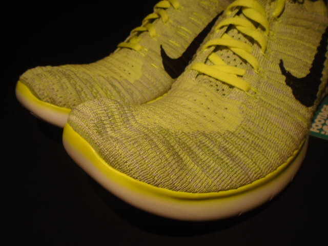 2016 NIKE FREE RUN FLKNIT RACER TRAINER VOLT YELLOW BLACK WHITE 834584-004 10 s-l1200.jpg main image 3