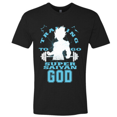 Training To Go Super Saiyan God Unisex Goku Vegeta DBZ