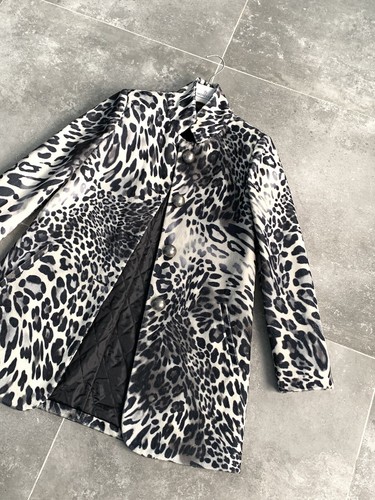 Giacca donna DENNY ROSE Italia trench cappotto leopardato UK 10 US 6 EU 38 IT 42 S - M - Foto 11 di 24
