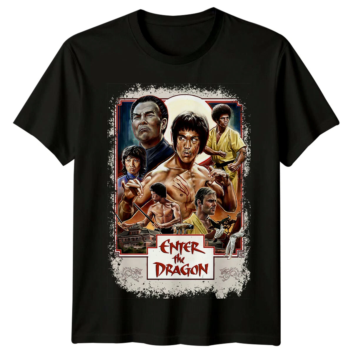 Enter the Dragon (1973) Movie Poster Inspired T-Shirt Retro Tee Unisex