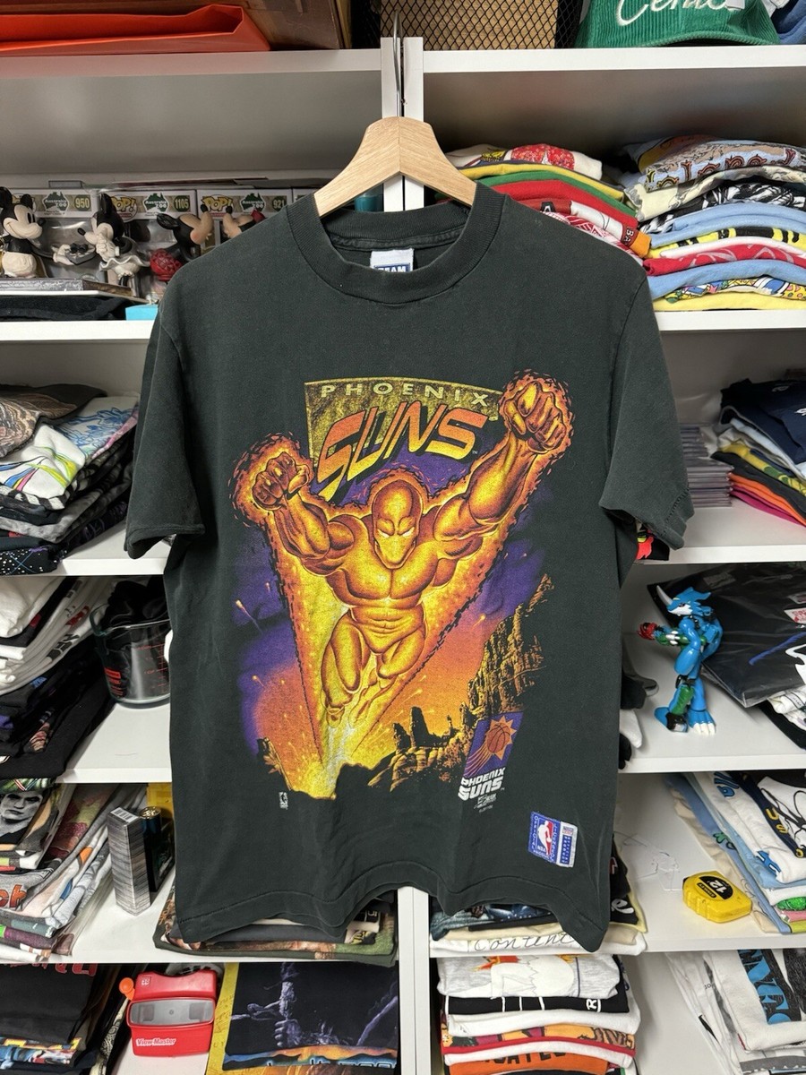 Vintage Phoenix Suns Shirt Men's Black M Salem Hero NBA