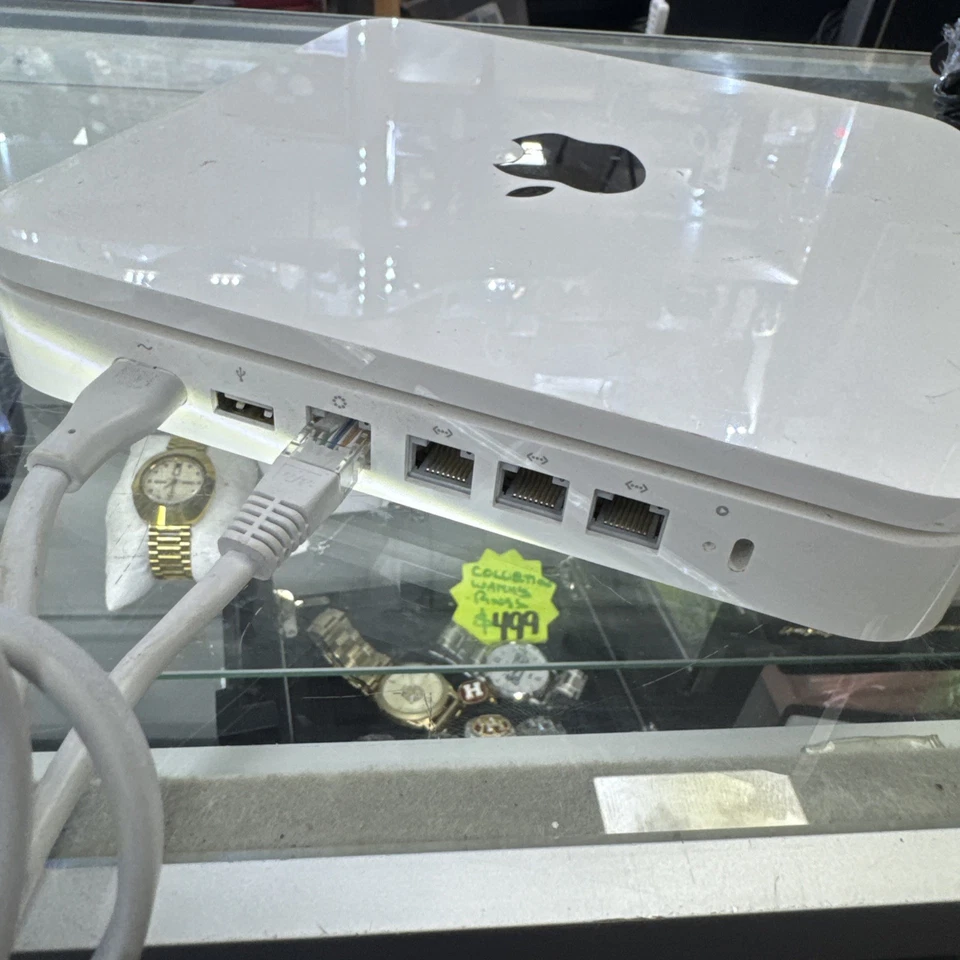Apple Time Capsule Wi-Fi Router & Network Hard Drive 1 TB HD A1254 (68) - Image 4 of 4