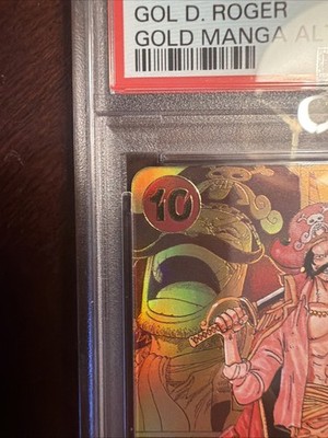 PSA 9 Gol D. Roger Gold Manga OP09-118 One Piece Emperors In The