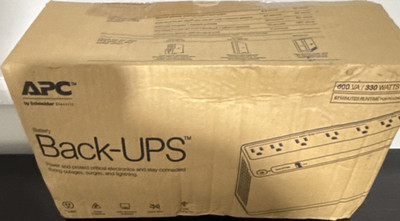 APC Back-UPS BE600M1 Desktop/Freestanding UPS 600VA 330W Battery Backup