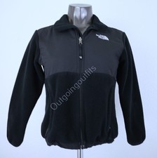 The North Face Denali Full Zip Fleece Jacket Girl's Size Medium Black Outdoor