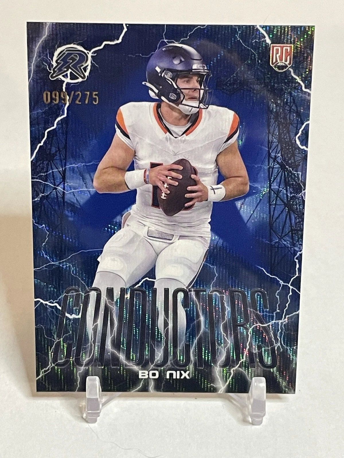 2024 Topps Resurgence Bo Nix Conductors RC Navy Surge /275 Broncos C-8