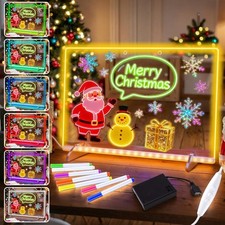 LumiBoard LED Drawing Board - Large 15.7x11.8 inches Light Up Acrylic Drawing...