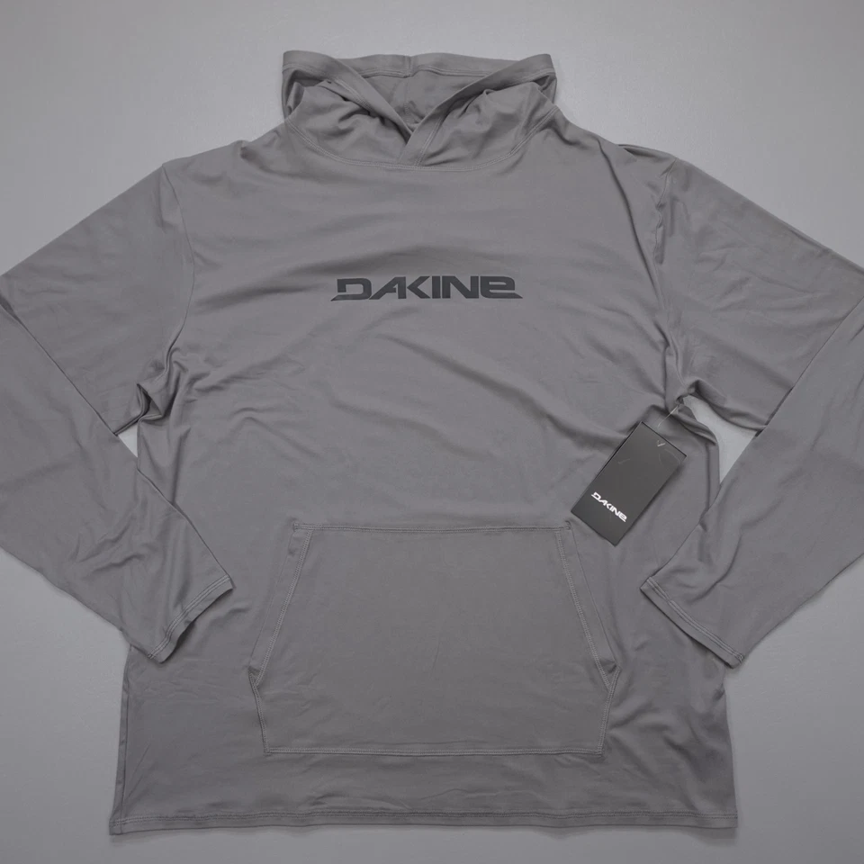 Толстовка с капюшоном DaKine грудь логотип стали серый легкий эластичной мужской размер XL - Изображение 2 из 4