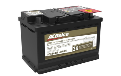ACDelco 47AGM AGM Maintenance Free Battery CCA 680, RC 105, 60 AH