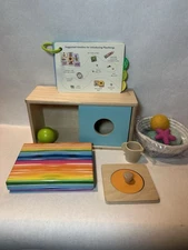 Lovevery Thinker Inspector Ball Drop Texture Cards Puzzle Cup Treasure Basket