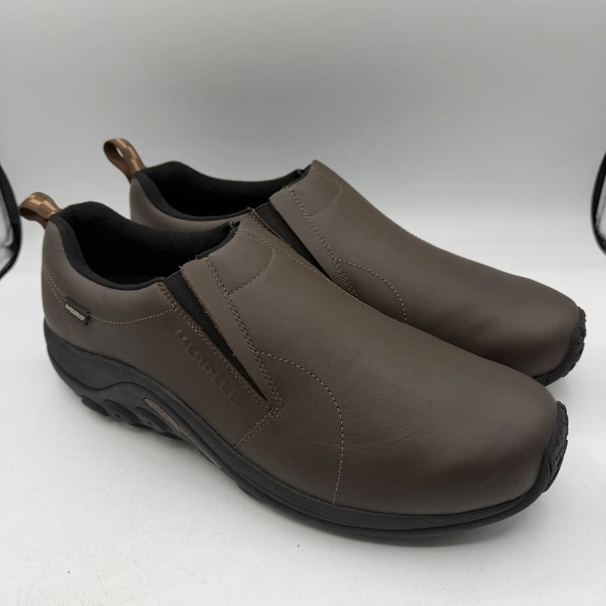 Merrell brown leather men’s dress shoes / loafers Merrell Veer Moccasin Black Leather Loafers | Mercari main image 4