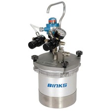 BINKS 80-651 Pressure Spray Gun Cup,2 qt. 41U069