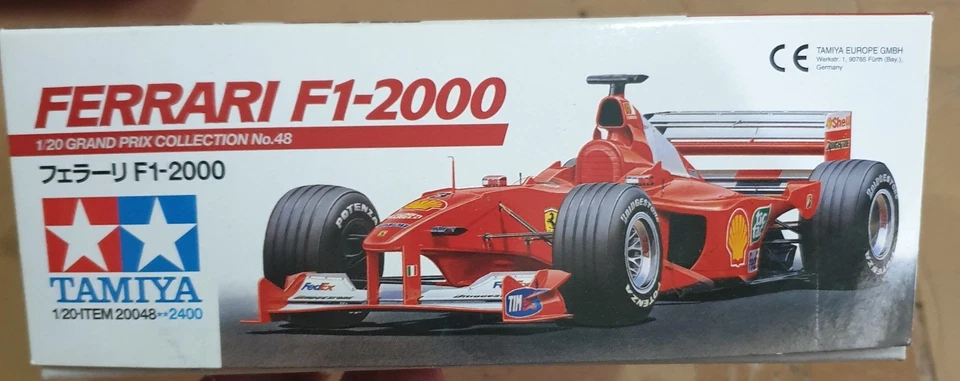 Tamiya  1/20 Ferrari F1 2000     - raro -  NUOVO - Immagine 2 di 3