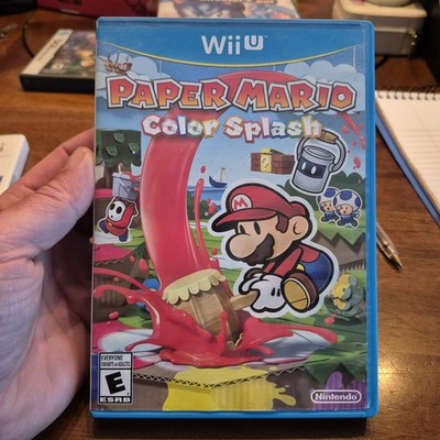 Paper Mario Color Splash Nintendo Wii U CIB 