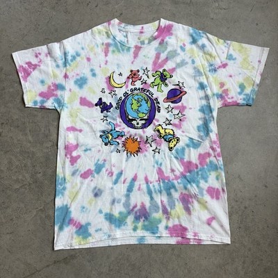 NEW Grateful Dead Good Ol' Space Your Face Tie Dye Dancing Bears T Shirt Large