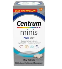 Centrum Minis Men 50 Plus Multivitamin Supplement Tablets 160 Count