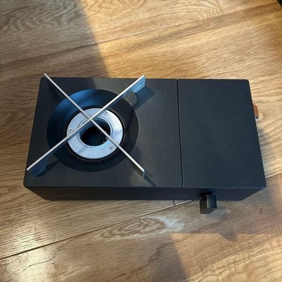 Open Box Amadana Cassette Conro Portable Gas Grill Stove Black CC