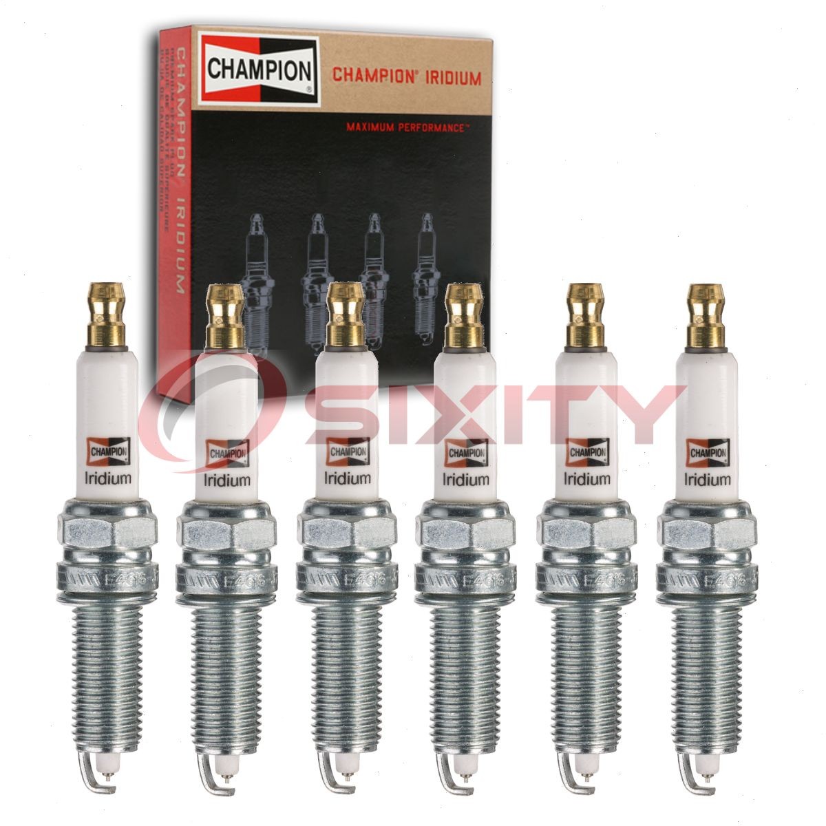 6 pc Champion Iridium Spark Plugs for 2013-2019 Hyundai Santa Fe XL 3.3L V6 xt