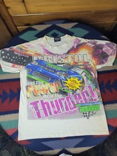 Vtg 2000 Chase Bristol Motor Speedway T Shirt Mens Medium NASCAR AOP Double Side