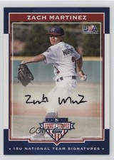 2017 Panini USA Baseball Stars & Stripes Black Ink /25 Zach Martinez Auto 0i76