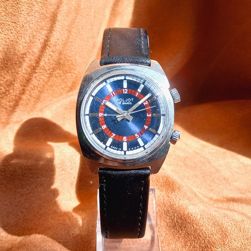 Soviet Watch Poljot Alarm Signal Vintage Men's Wristwatch 18 Jewels Serviced - Picture 5 of 12