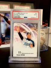 ⭐️ SHOHEI OHTANI 2013 BBM ROOKIE EDITION #42 PSA 9 MINT PITCHING JAPANESE RC 🔥