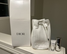 Dior White Pouch Gift Set With Le Serum Day Cr me . New In Box