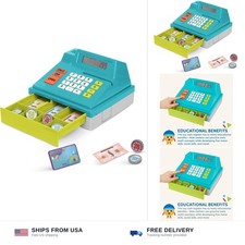Battat   Toy Cash Register for Kids, Toddlers   48 Pieces with Toy Money, Cre...