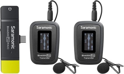 Saramonic Blink 500 Pro B6 Wireless Lavalier Microphone System  2-Person - Black
