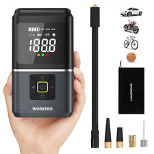 WORKPRO Cordless Tire Inflator 150 PSI Portable Mini Air Compressor 7.2V 2500mAh