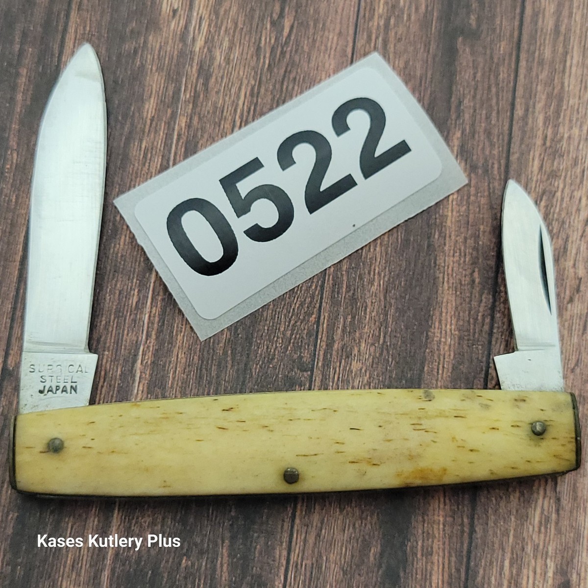 Parker Frost Folding Pocket Knife Made In Japan Smooth Bone