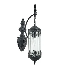 Rustic Glass Wall Sconce Mini Vintage Antique Gothic Wall Light Fixture Retro...