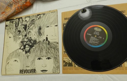 LP, The Beatles - Revolver, 1966 RARE "John Lennon-Paul McCartney" Credit, VG+