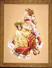 Patrón de punto de cruz Mirabilia - MD78 Royal Holiday Christmas por Nora Corbett