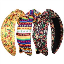 NVENF 3PCS Easter Mexican Mother's Day Headband Accessories for Women Knotted...