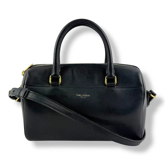 Saint Laurent YSL Navy Mini Duffle Handbag