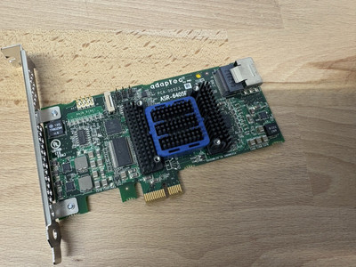 ADAPTEC ASR-6405E 4x SAS/SATA 6G Raid 128MB Pcie Sofortversand !