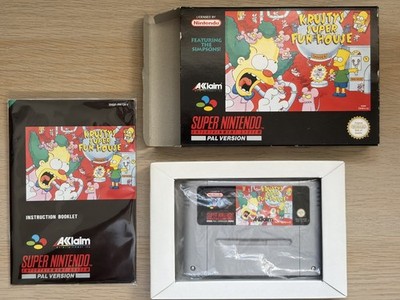 The Simpsons Krusty s Super Fun House SNES Super Nintendo