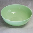 Retro Jadeite Green Glass 8" Bowl - Unmarked Fire-King Style