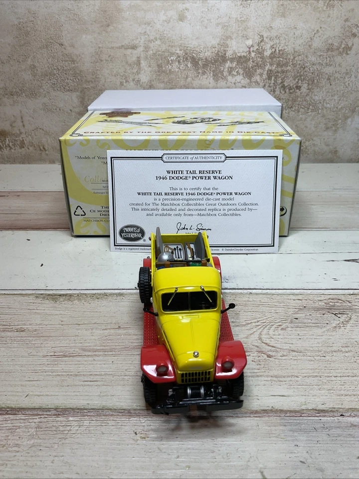 Matchbox YYM38051 White Tail Reserve 1946 Dodge Power Truck, Box, certificate - Image 3 of 4